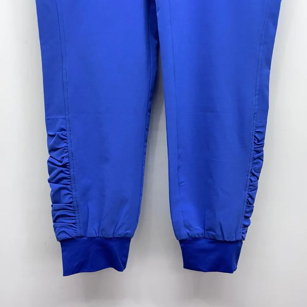 Chico's Znergy Blue Drawstring Joggers Pants 0 / 4 Ruched Sporty Casual